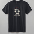 STRATUM HEAD heavyweight tee in black, back, head dissolving into strata